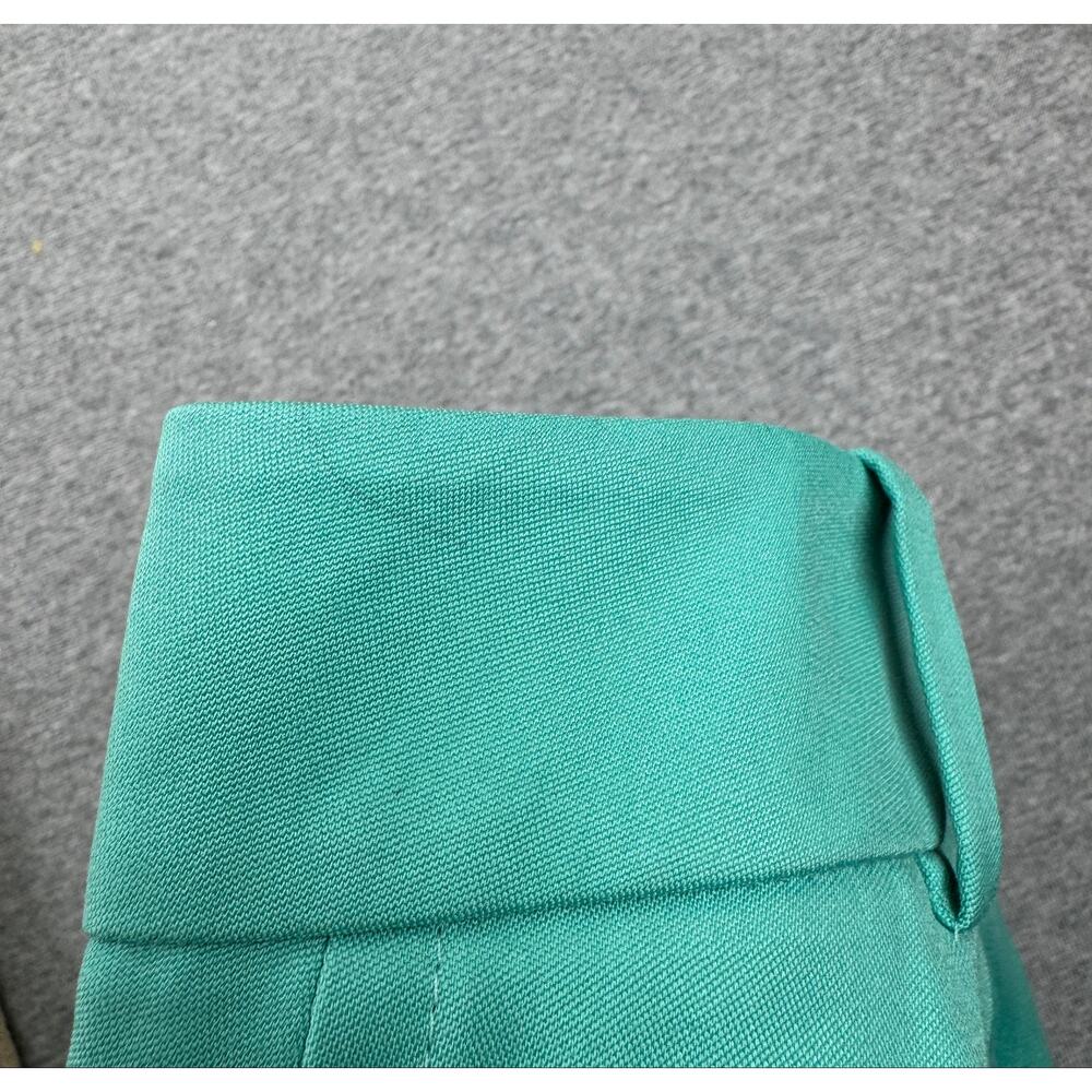 REISS Ember High-Rise Slim Straight Leg Trouser Pants Womens 14 Teal Blue Green - Picture 14 of 14